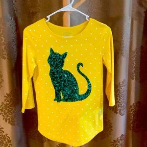 Cherokee sequin cat top